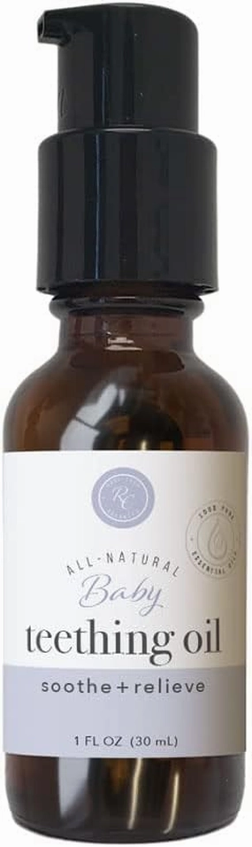 Rowe Casa Organics Baby Teething Oil, Natural Baby Teething Relief with Chamomile and Copaiba, Naturally Relieving and Soothing to Help Ease Discomfort, 1 Fl Oz
