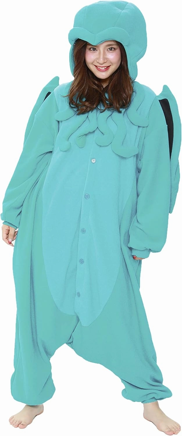 SAZAC Cthulhu Kigurumi - Onesie Jumpsuit Halloween Costume