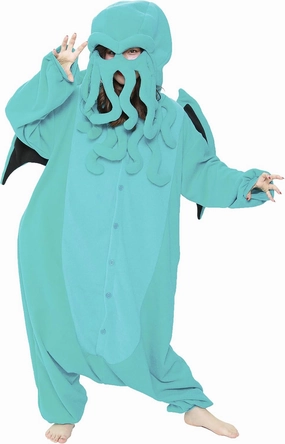 SAZAC Cthulhu Kigurumi - Onesie Jumpsuit Halloween Costume