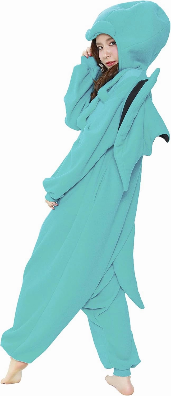 SAZAC Cthulhu Kigurumi - Onesie Jumpsuit Halloween Costume