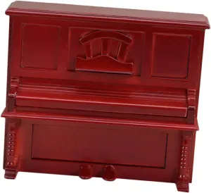 Scale Retro Upright Piano Decoration for Miniature Lovers for Home Decor Photography Props Tiny Scene Displays