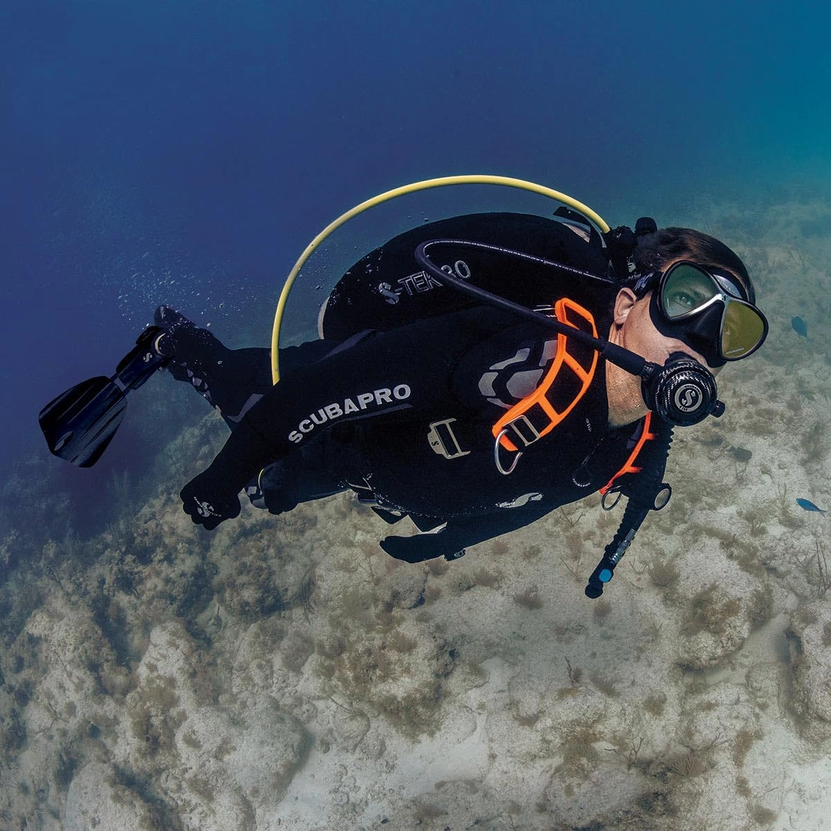 SCUBAPRO S-Tek Pro System for Technical Scuba Diving, Harness with Back Plate in Stainless Steel