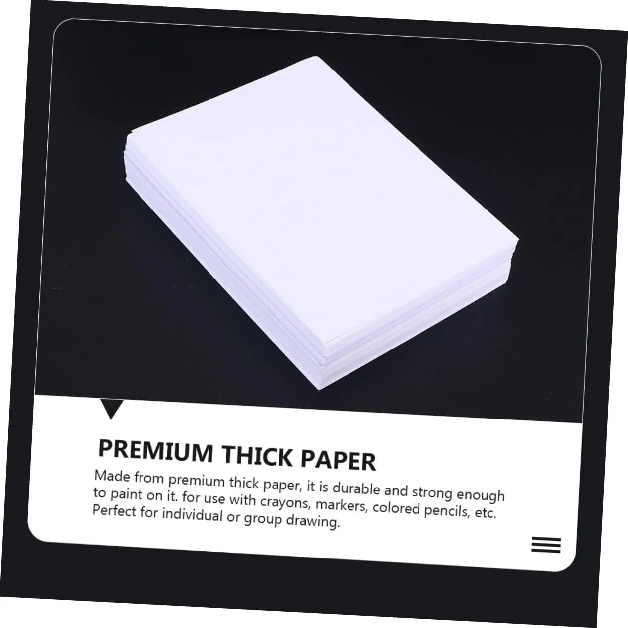 SEWACC 100pcs Watercolor Paper for Drawing and Sketching for Students and Artists Texture for Creative Projects and Educational Use