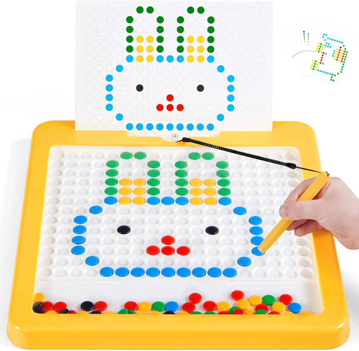 SGILE Magnetic Drawing Board, Magnetic Educational Preschool Toys for Kids, Large Doodle Board for Toddler Magnetic Dot Art Travel Toys for 3 4 5 6 Year Old Boys Girls