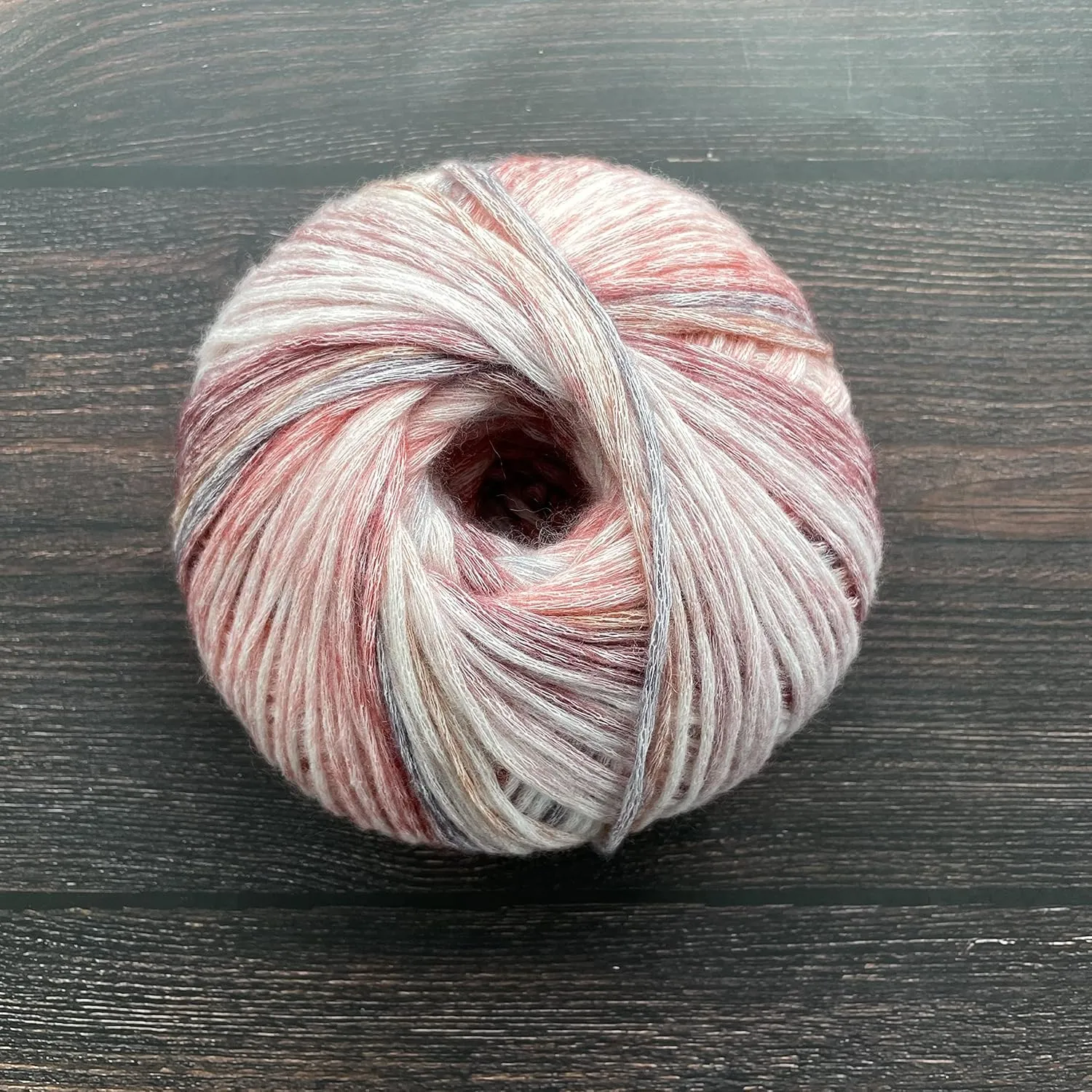 SHIKE Cloud-Cluster Multicolor Rainbow Yarn for Knitting&Crocheting.Soft Wool Acrylic Cotton Blended Yarn.Gradient Space-Dyed Air Yarn (YT09)