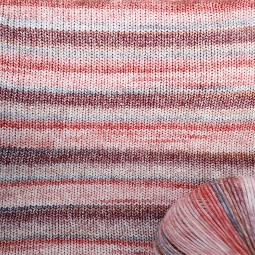 SHIKE Cloud-Cluster Multicolor Rainbow Yarn for Knitting&Crocheting.Soft Wool Acrylic Cotton Blended Yarn.Gradient Space-Dyed Air Yarn (YT09)