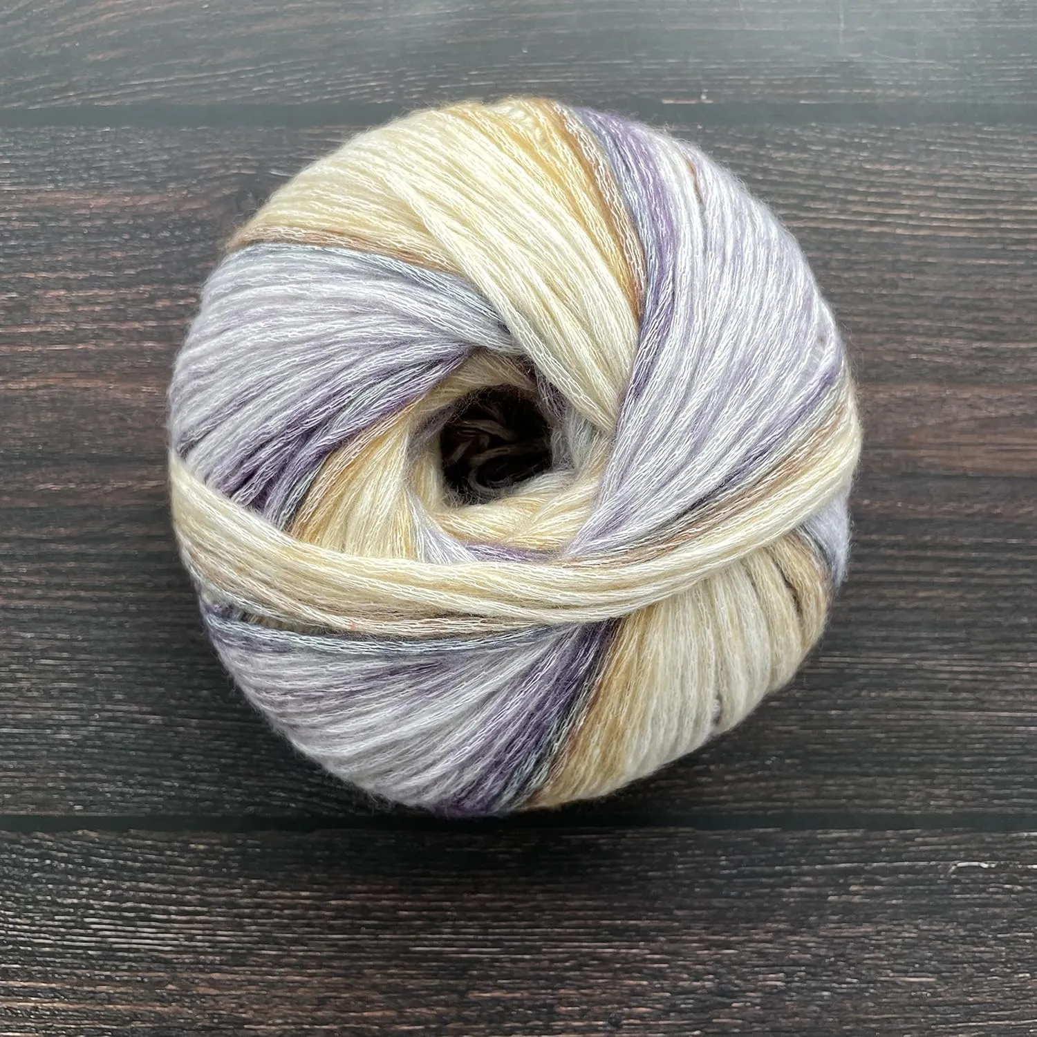 SHIKE Cloud-Cluster Multicolor Rainbow Yarn for Knitting&Crocheting.Soft Wool Acrylic Cotton Blended Yarn.Gradient Space-Dyed Air Yarn (YT10)