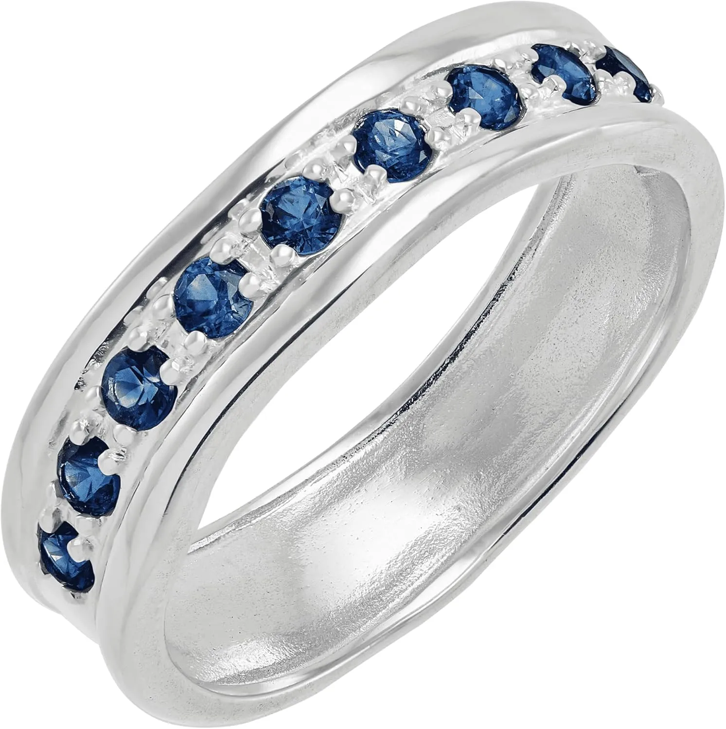 Silpada 'Blue Line' Sapphire Ring in Sterling Silver