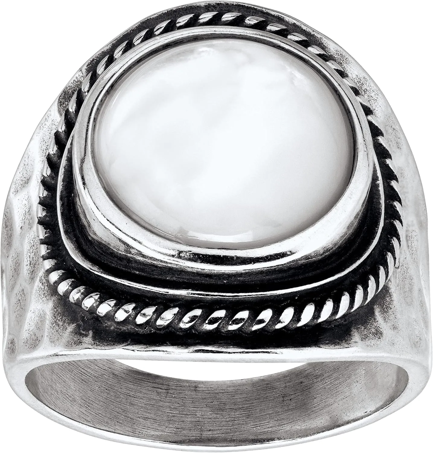 Silpada 'Pearlized' Natural Mother-of-Pearl Ring in Sterling Silver