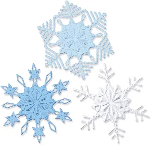 Sizzix Sizzx Switchlits Embossing Folder Winter Snowflakes by Kath Breen | 665968 | Chapter 3 2022, One Size, Multicolor