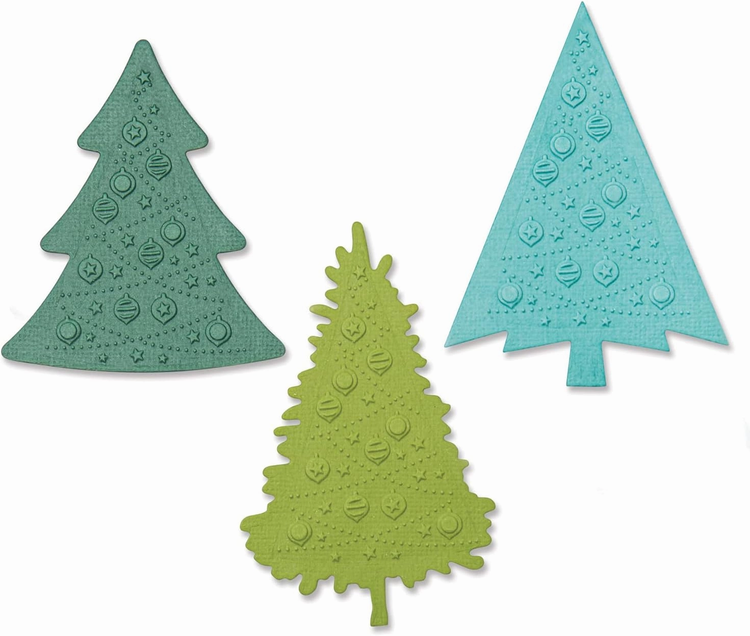 Sizzix Sizzx Switchlits Embossing Folder Festive Trees by Kath Breen | 665967 | Chapter 3 2022, Multicolor