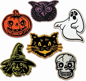 Sizzix Sizzx Thinlits Die Set 12PK Retro Halloween by Tim Holtz | 666000 | Chapter 3 2022, Multicolor