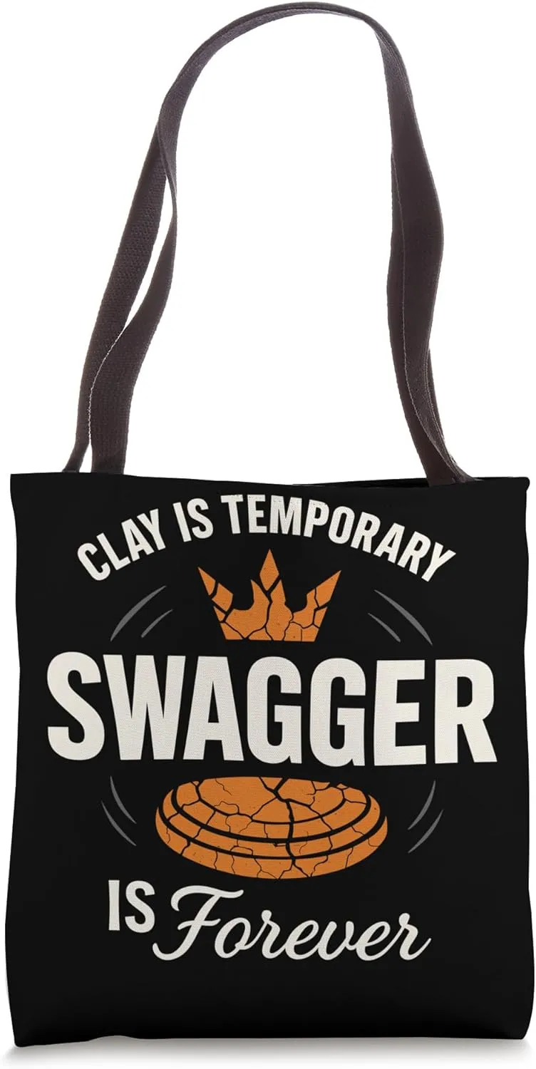 Skeet Shooting Trap Shooter Clay Target Pull and Shoot Tote Bag