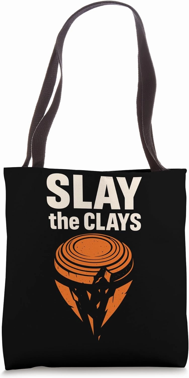 Skeet Shooting Trap Shooter Clay Target Pull and Shoot Tote Bag