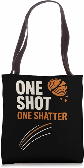 Skeet Shooting Trap Shooter Clay Target Pull and Shoot Tote Bag