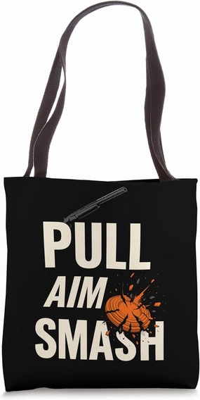 Skeet Shooting Trap Shooter Clay Target Pull and Shoot Tote Bag