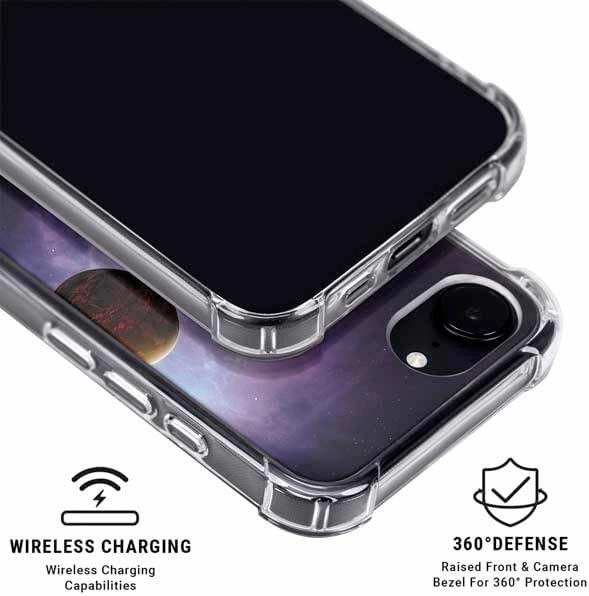 Skinit Phone Case Compatible with MagSafe iPhone 16e - Officially Licensed StockTrek Two Planets Born from The Same Star Design