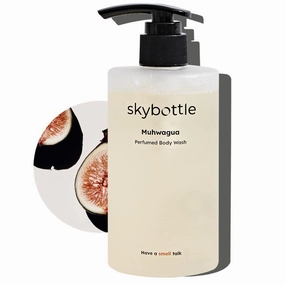 skybottle Body Wash, Refreshing and Cleansing With AHA, Deep Moisture for Dry Skin, Perfumed with Fig Fruit Woody Scent, Girls Valentine Gift, 10.1 Fl. Oz