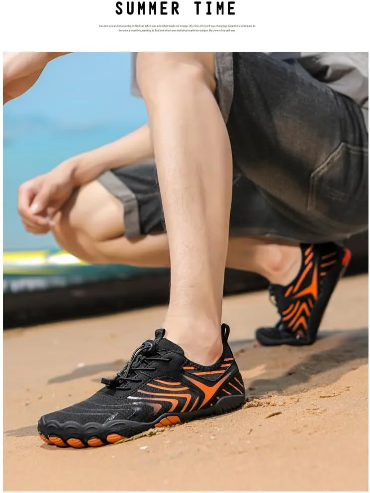 Smoneyful Hiking Footwear Barefoot Shoes Women, Breathable Non Slip, Wide Toe Water Hike, Neuropathy Grounded Comfort Wear