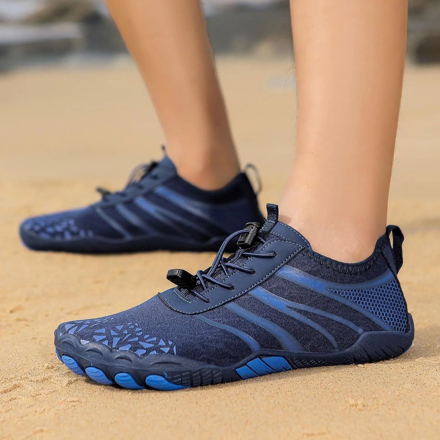 Smoneyful Hiking Footwear Barefoot Shoes Women, Breathable Non Slip, Wide Toe Water Hike, Neuropathy Grounded Comfort Wear