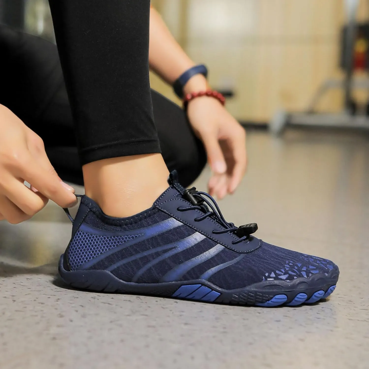 Smoneyful Hiking Footwear Barefoot Shoes Women, Breathable Non Slip, Wide Toe Water Hike, Neuropathy Grounded Comfort Wear