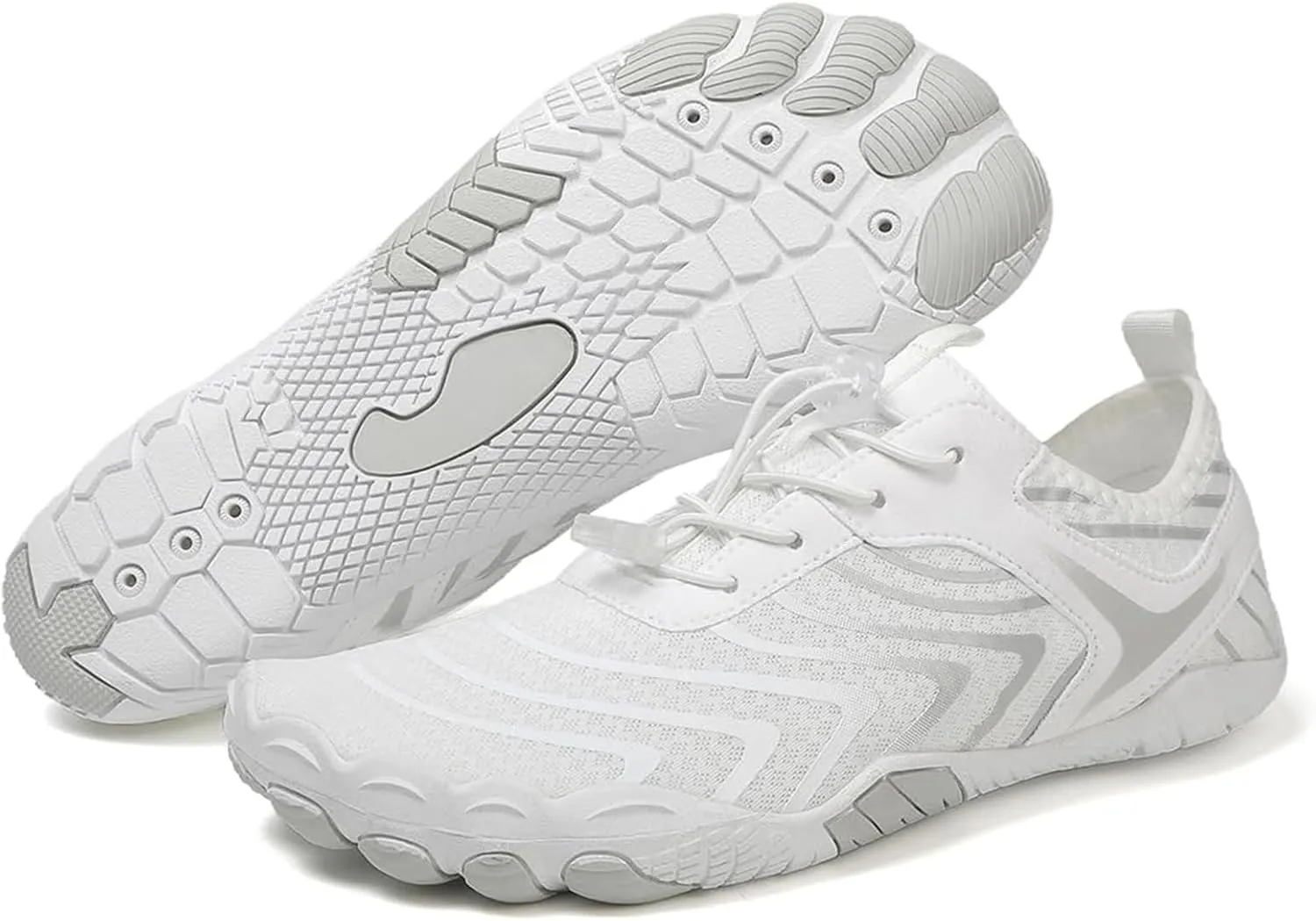 Smoneyful Hiking Footwear Barefoot Shoes Women, Breathable Non Slip, Wide Toe Water Hike, Neuropathy Grounded Comfort Wear