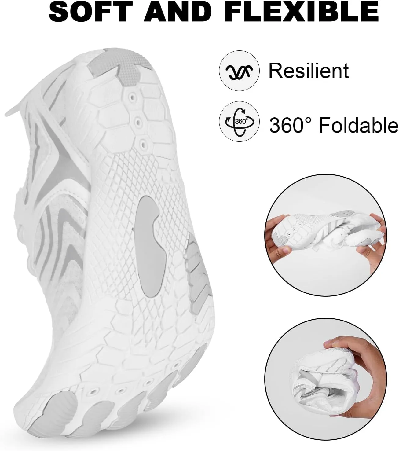 Smoneyful Hiking Footwear Barefoot Shoes Women, Breathable Non Slip, Wide Toe Water Hike, Neuropathy Grounded Comfort Wear
