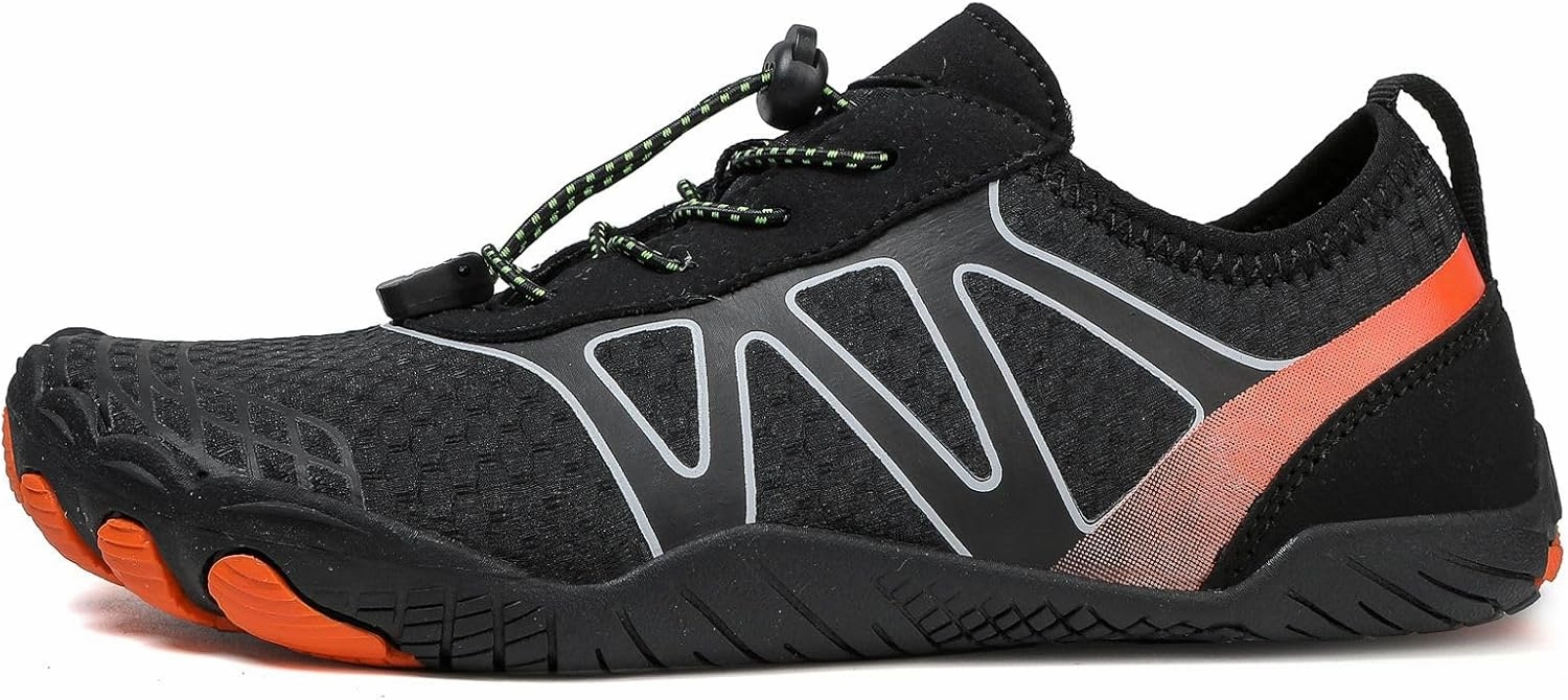 Smoneyful Hiking Footwear Barefoot Shoes Women, Breathable Non Slip, Wide Toe Water Hike, Neuropathy Grounded Comfort Wear