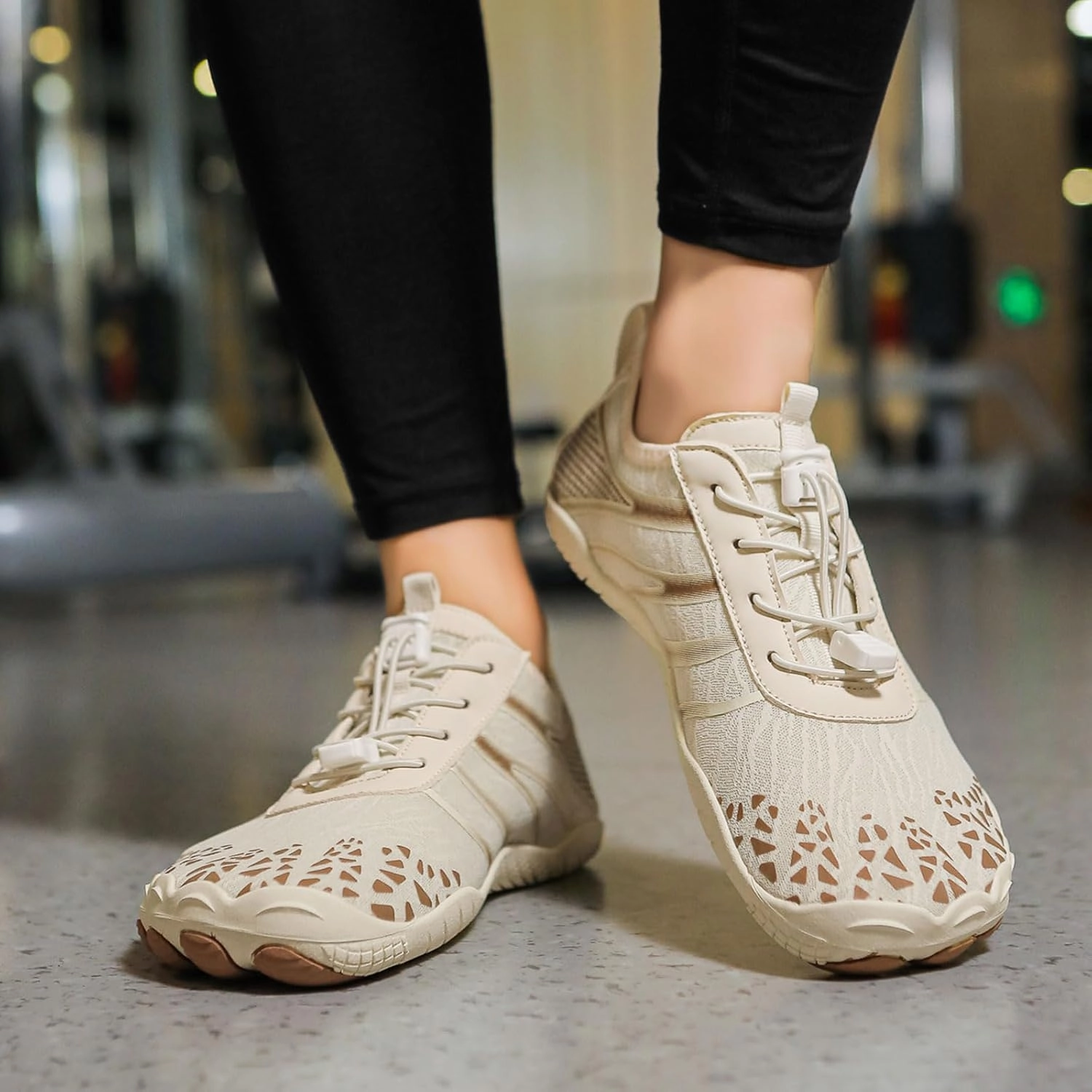 Smoneyful Hiking Footwear Barefoot Shoes Women, Breathable Non Slip, Wide Toe Water Hike, Neuropathy Grounded Comfort Wear