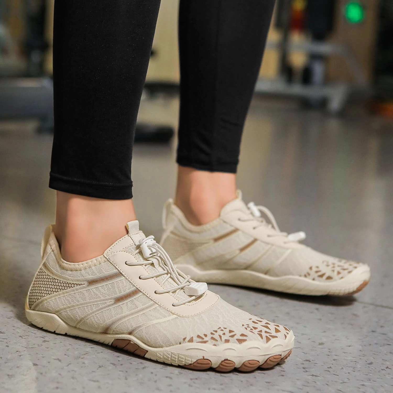 Smoneyful Hiking Footwear Barefoot Shoes Women, Breathable Non Slip, Wide Toe Water Hike, Neuropathy Grounded Comfort Wear