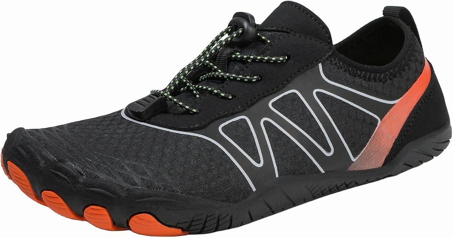 Smoneyful Hiking Footwear Barefoot Shoes Women, Breathable Non Slip, Wide Toe Water Hike, Neuropathy Grounded Comfort Wear