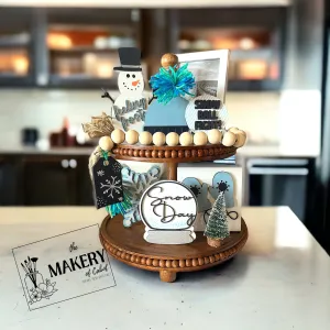 Snow Day Tiered Tray Set