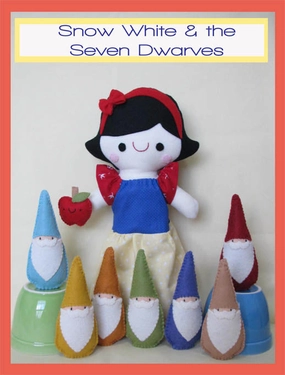 Snow White & the Seven Dwarfs Playset Sewing Pattern