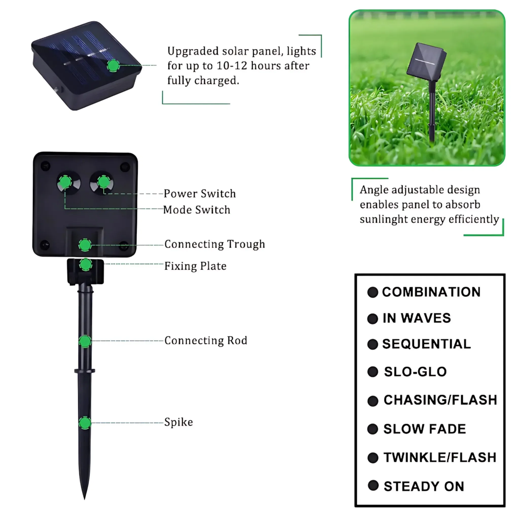 Solar String Lights - Waterproof LED Fairy Lights for Outdoor Decor