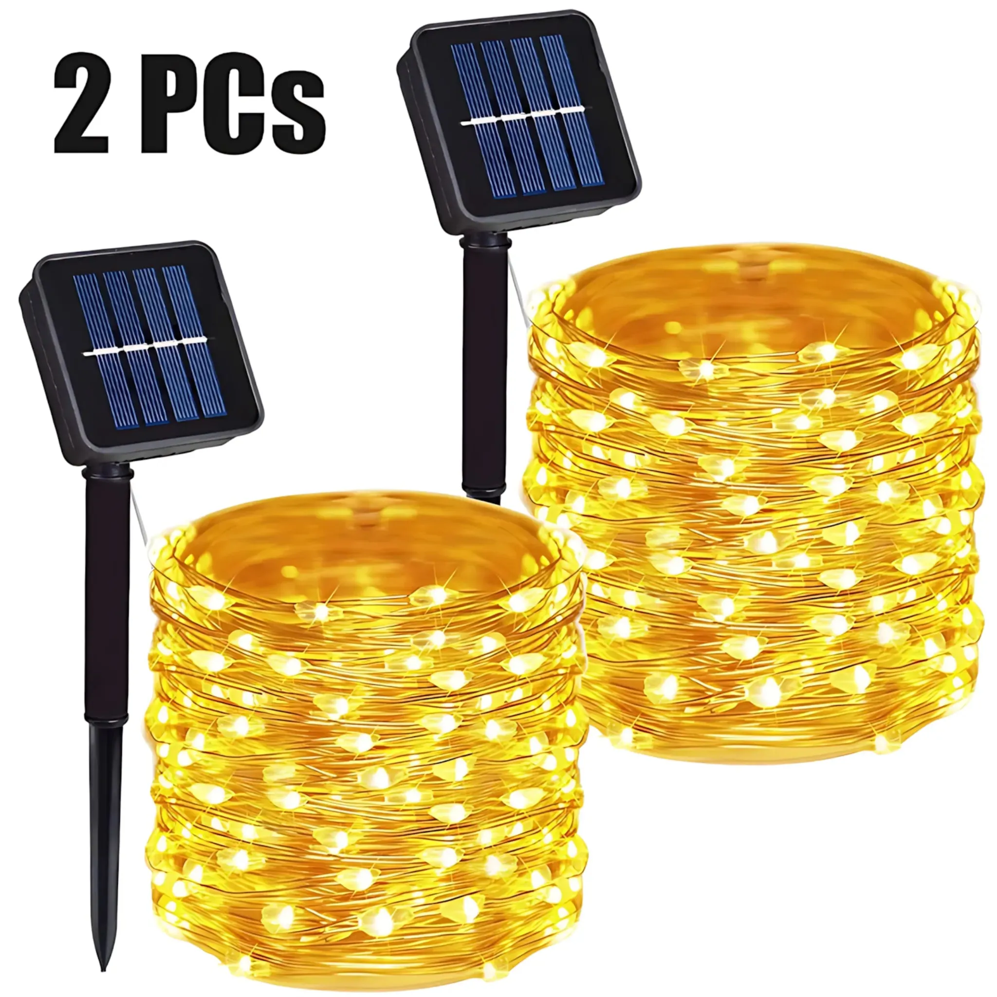 Solar String Lights - Waterproof LED Fairy Lights for Outdoor Decor