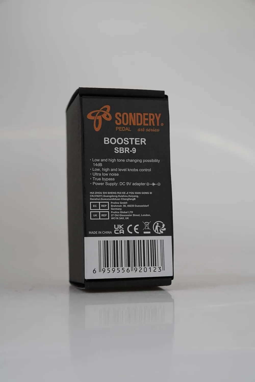 Sondery Boost Pedal for Electric Guitar and Bass, Mini Clean Booster Pedal, True Bypass, More or Less 14dB Change for Frequencies Under 250Hz or Above 1KHz, Art Design Series Pedal
