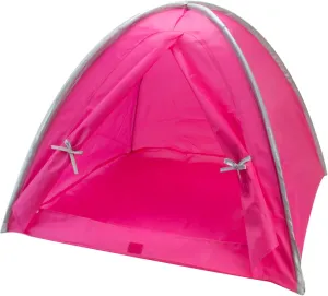 Sophia's 18" Doll Camping Tent with Storage Bag, Hot Pink and Silver