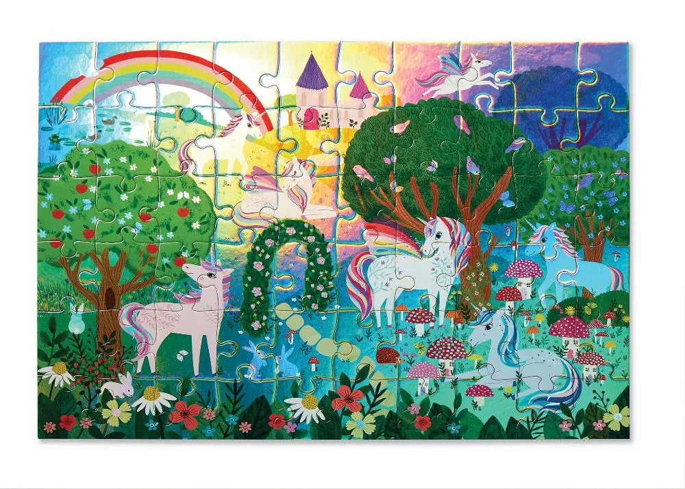 SPARKLING UNICORN FOIL PUZZLE 60pc