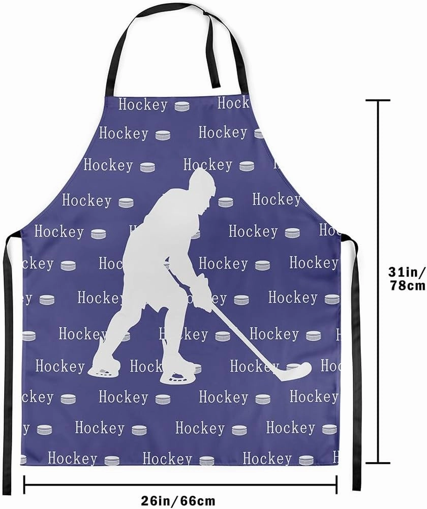 Sporting Theme Aprons for Men Women,Fashion Modern Sports Game Waterproof Apron