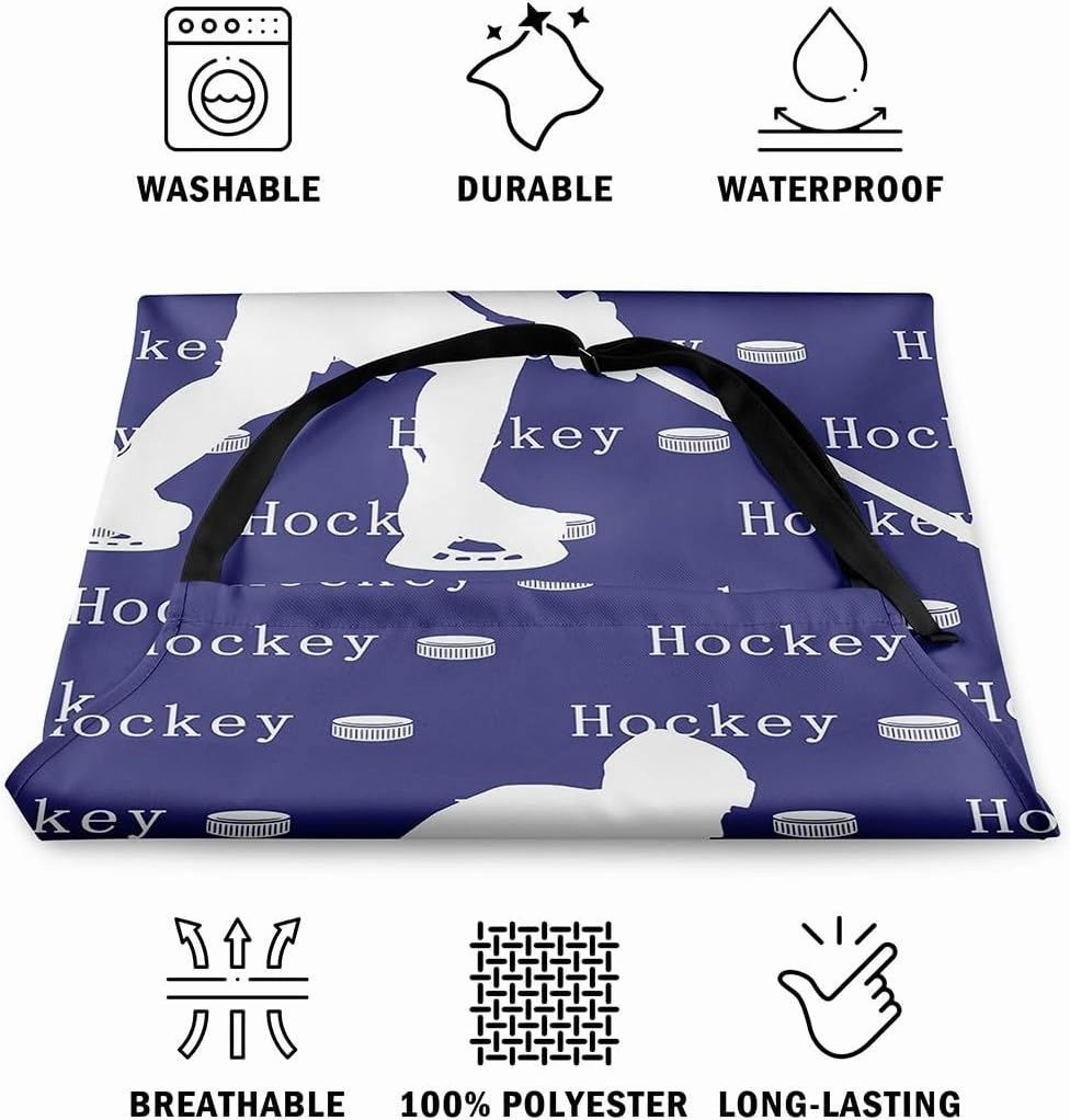 Sporting Theme Aprons for Men Women,Fashion Modern Sports Game Waterproof Apron