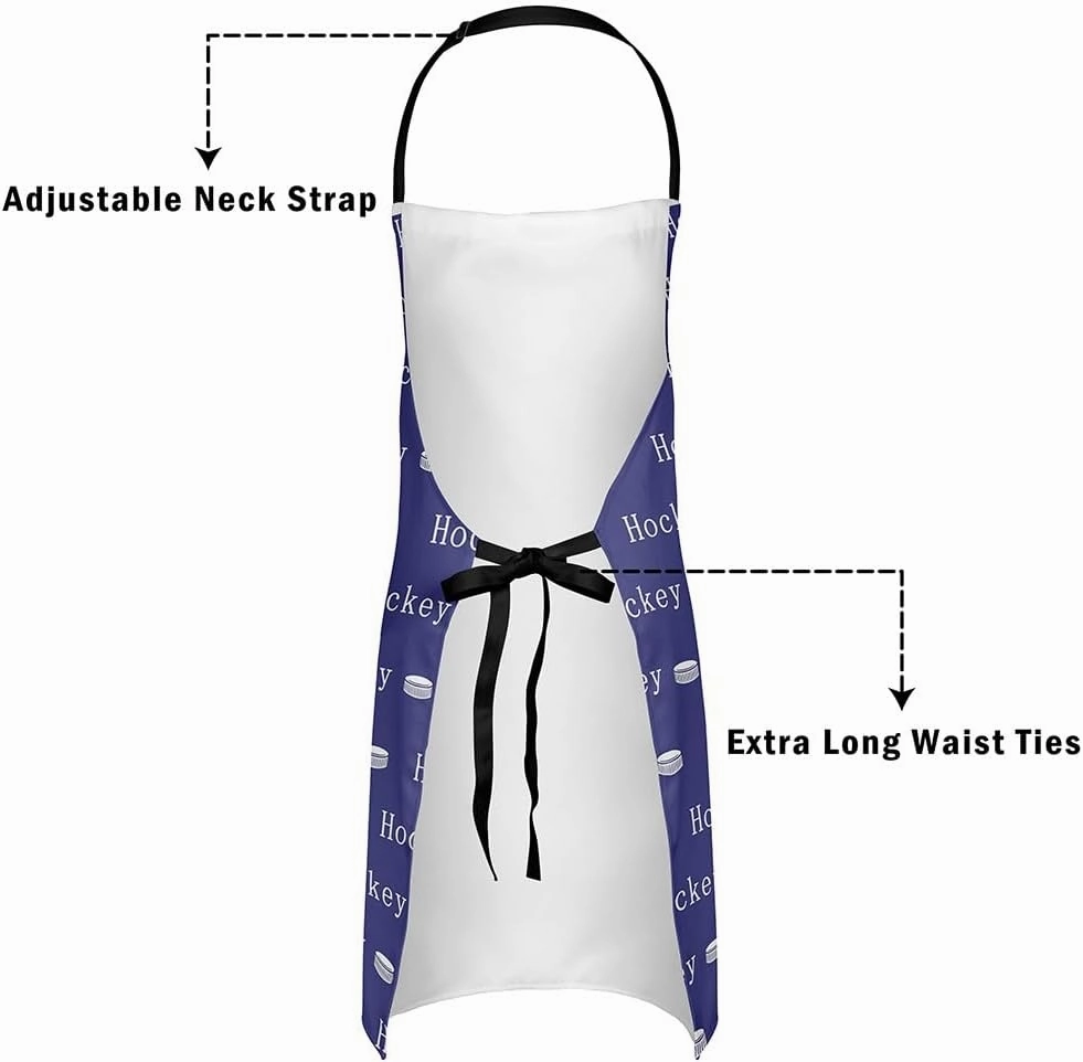 Sporting Theme Aprons for Men Women,Fashion Modern Sports Game Waterproof Apron