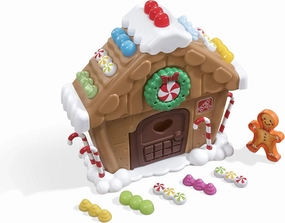 Step2 My First Gingerbread House, Kids Interactive Christmas Toy, Includes 20 Piece Toy Accessories to Decorate, Made of Durable Plastic, For Toddlers 1  Years Old