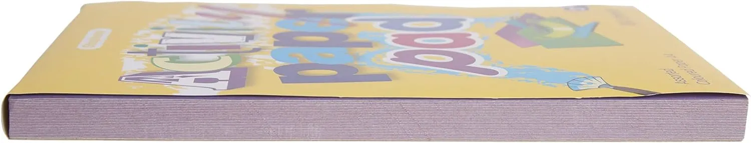 Stephens Activity Coloured Paper Pad A4 100 Sheets, Paper Book For Sketch, Writing, Colouring, Tracing Or A Notebook, For Adults And Kids, For School, Office And Home Use, Keeps Kids Entertained