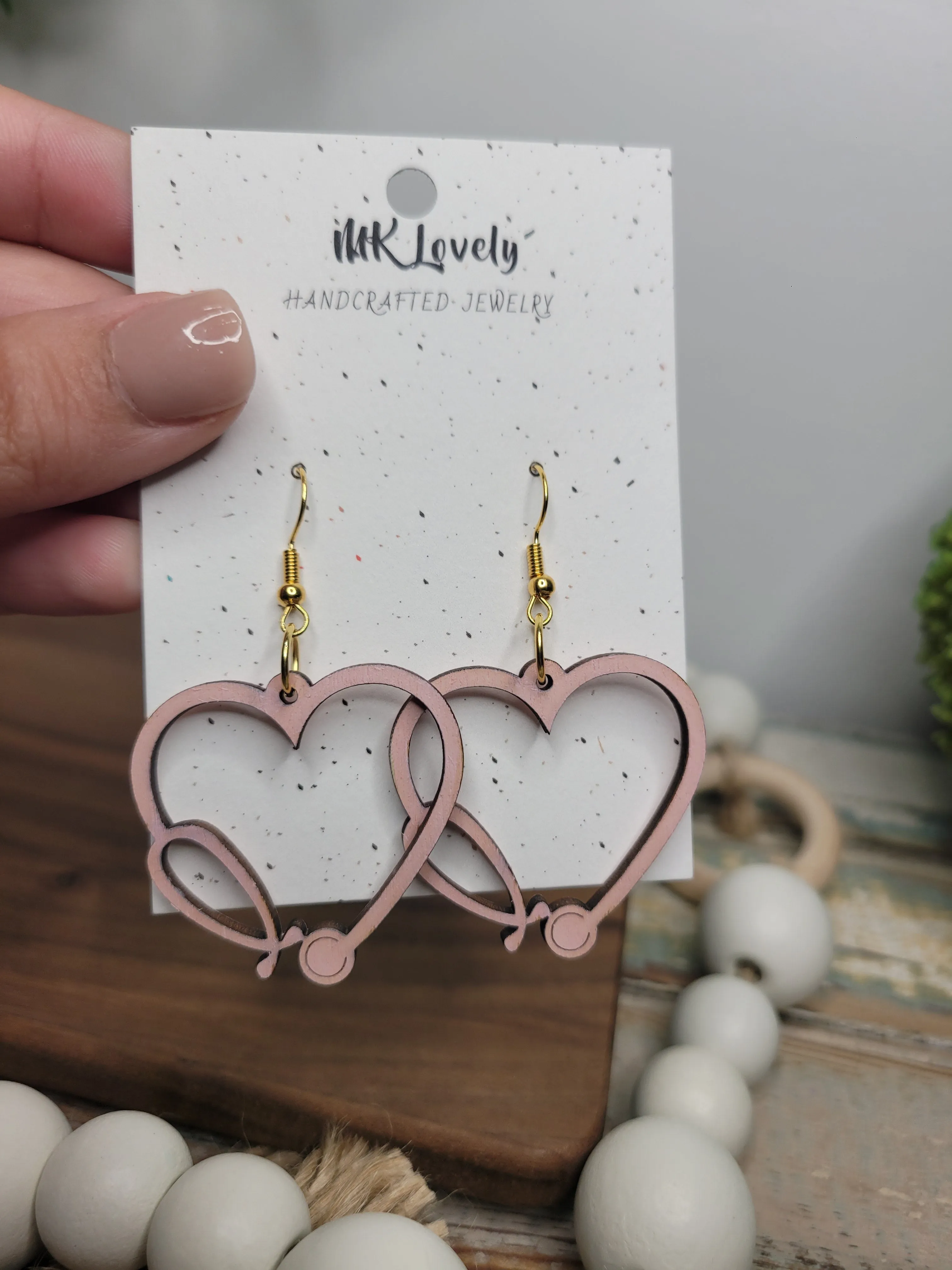 Stethoscope Wooden Dangles