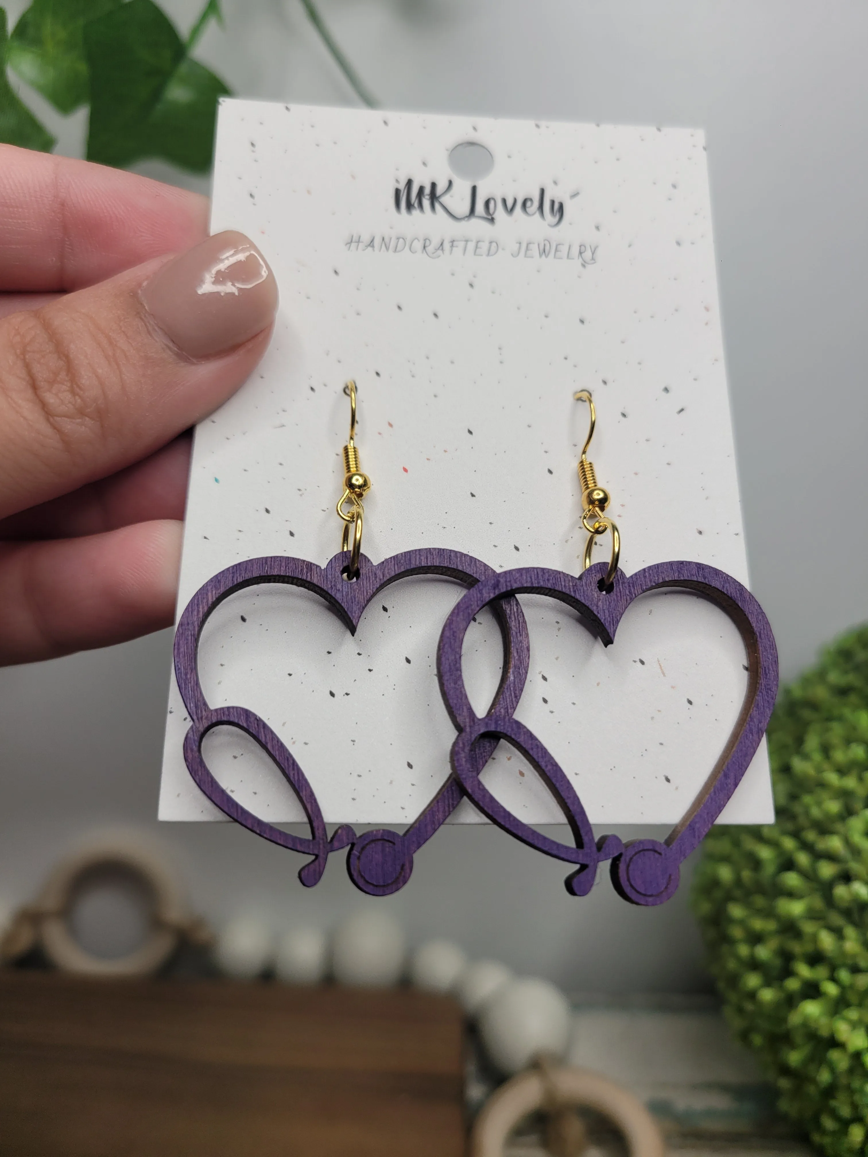 Stethoscope Wooden Dangles