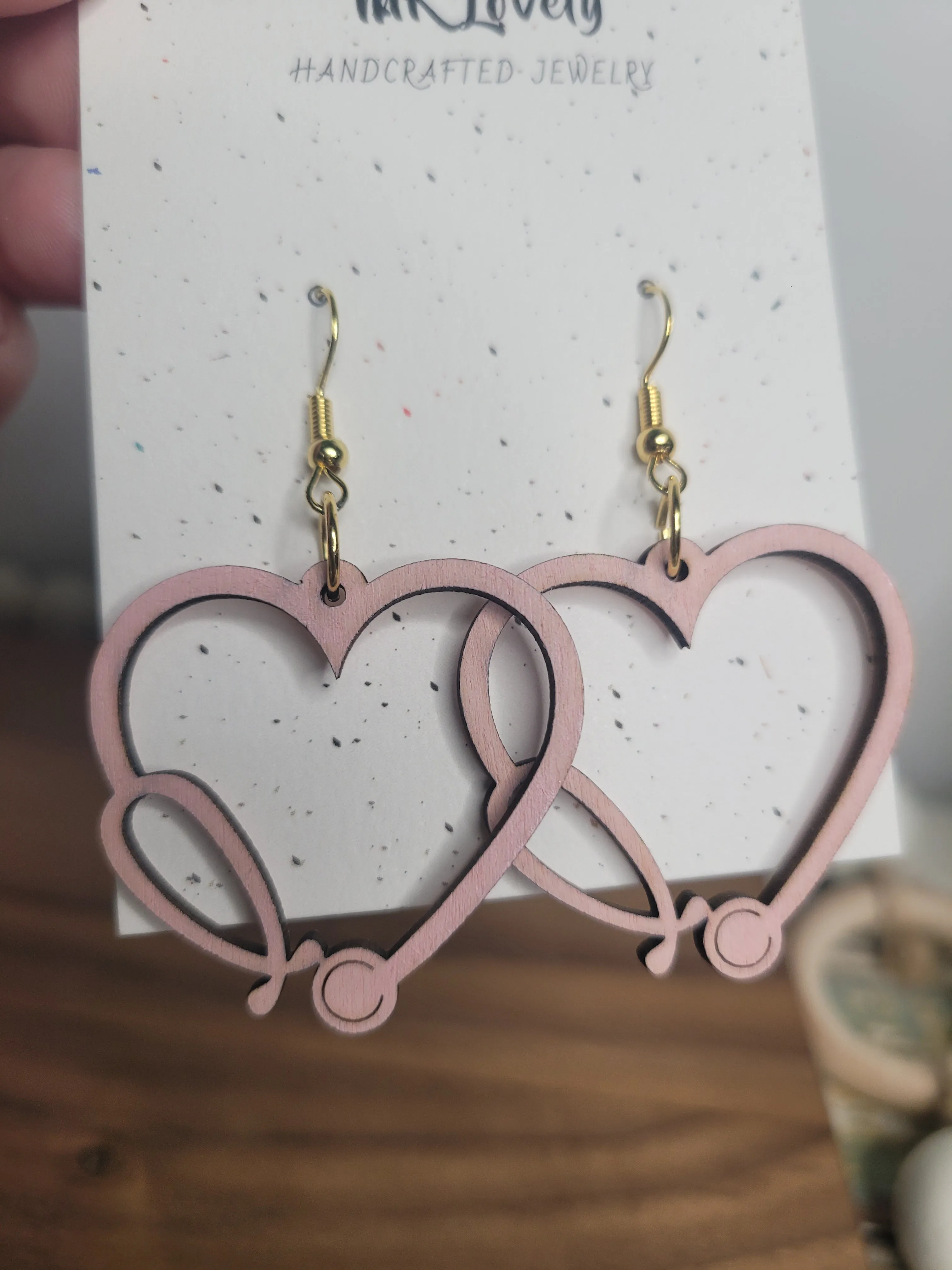 Stethoscope Wooden Dangles