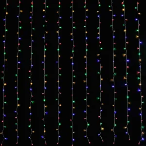 Stockholm Christmas Lights LED Curtain Lights 600 LEDs Flash Multi 600x300cm 6m
