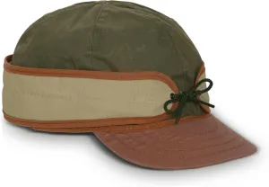 Stormy Kromer The Trail Cap, Water-Repellent 100% Cotton Ripstop, Washable Wax for Outdoor Adventures, Algae/Red Clay, Size 7 3/4