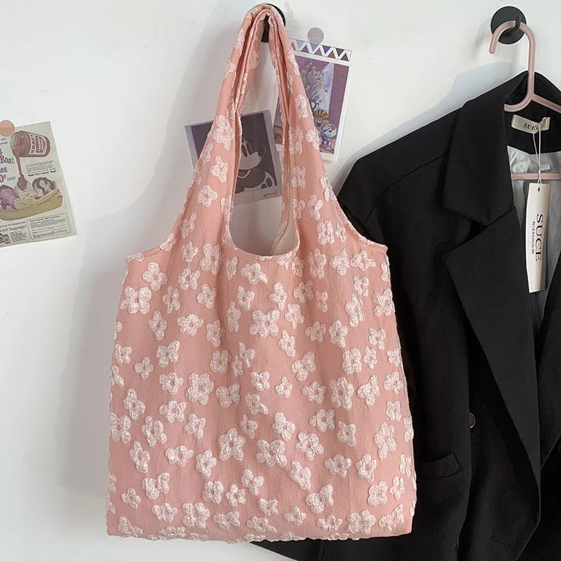 Summer Simple Fairy Flower Laced Portable Bags