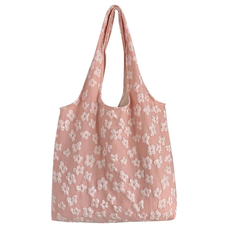 Summer Simple Fairy Flower Laced Portable Bags